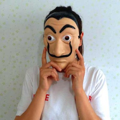 Mặt nạ Money Heist- Salvador Dali Dali mới Salvador Dali Kịch La Casa De Papel Solitaire Nhà Đạo cụ