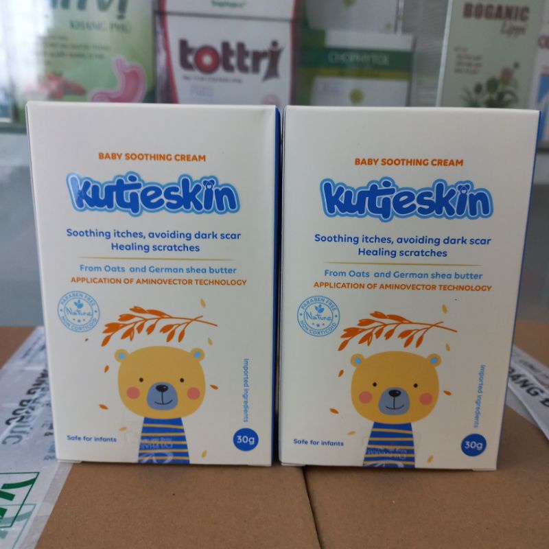 Kutieskin- giảm ngứa dịu đỏ hăm da muỗi đốt côn trùng cắn rôm sẩy Cho Bé