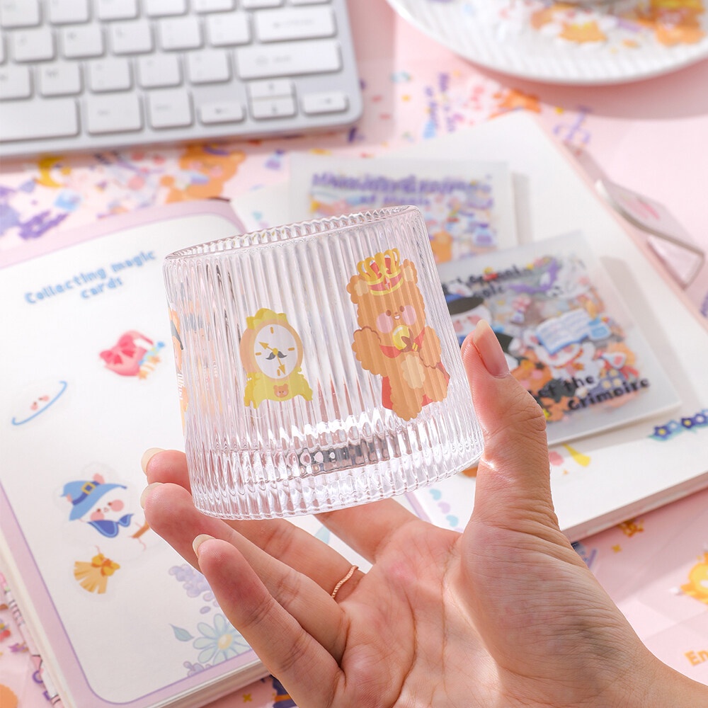 Set 25 Miếng Dán PET Chống Nước Họa Tiết Hoạt Hình Dễ Thương Trang Trí Sổ Tay DIY