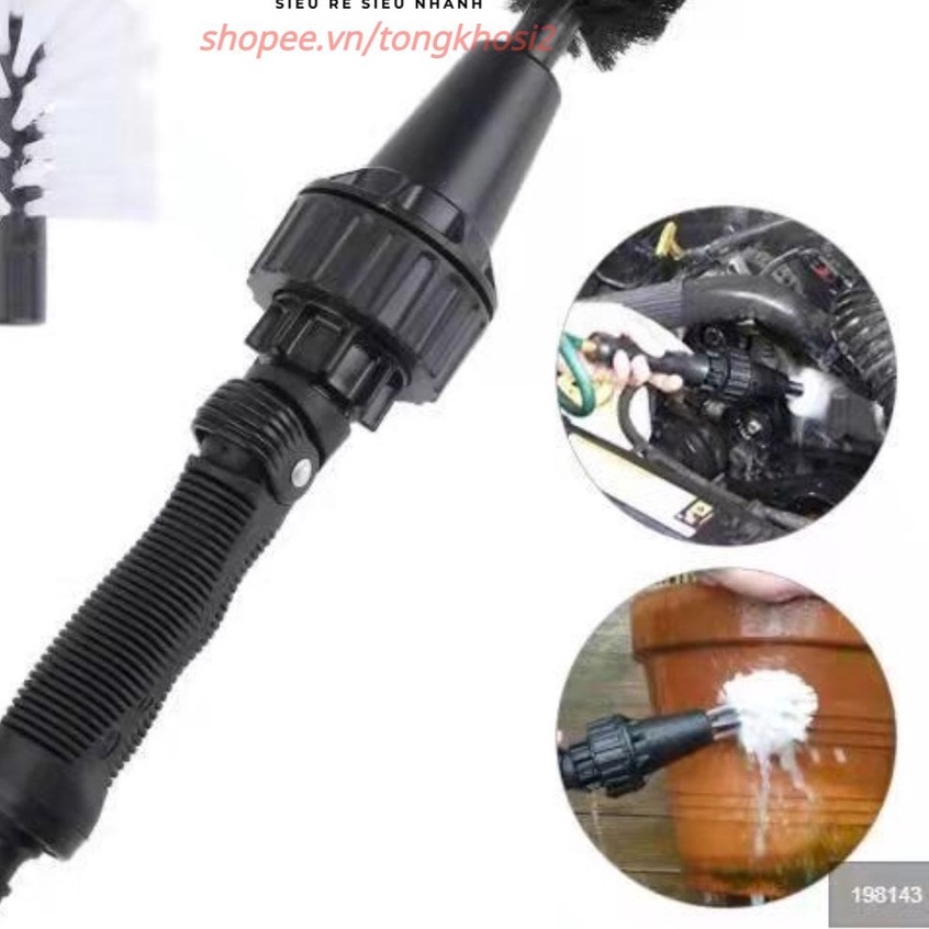 (Bán Buôn Sỉ) Bộ Chổi Cọ Tự Động Hero Brush Thông Minh