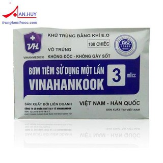 Bơm tiêm Vinahankook 3ml (hộp 100c)