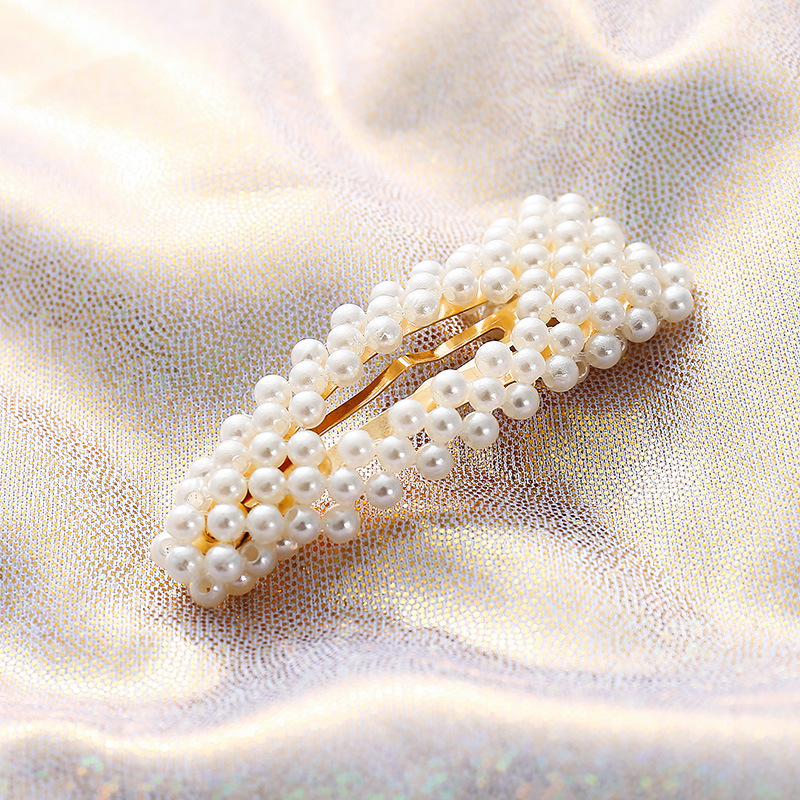 Set 3 Kẹp Tóc Chữ U Đính Ngọc Trai Phong Cách Hàn Quốc