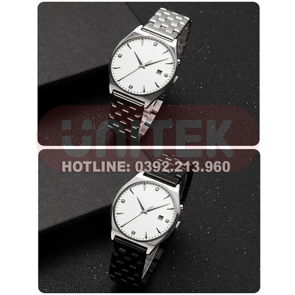 Dây Đồng Hồ Thép Không Gỉ model 01 Kểu Khóa Bấm Chống Han Gỉ Dài 18cm (18mm 20mm 22mm)