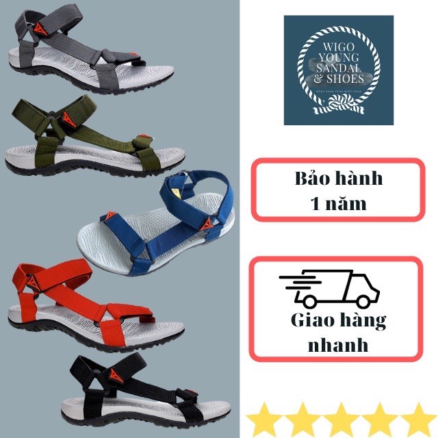 Giày Sandal Chữ Y Nam Nữ Học Sinh Sinh Viên Đi Học, Đi Chơi Đế Cao Su, Dép Có Quai Hậu, Dây Dù Full Size - Wigo Young