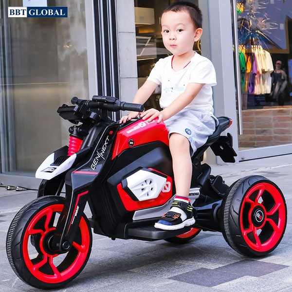 Xe máy điện trẻ em ĐỜI MỚI BBT-3100 ngồi được 2 bé, tải trọng 40kg, đạt tiêu chuẩn Châu Âu