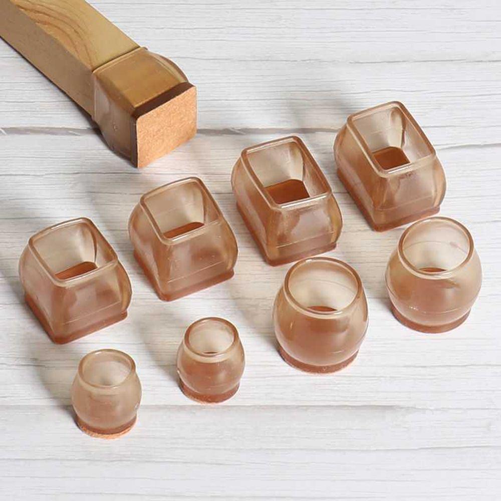 HARRIETT Miếng Đệm Chân Bàn Ghế Bằng Silicone Hình Chữ Nhật / Tròn / Chữ Nhật