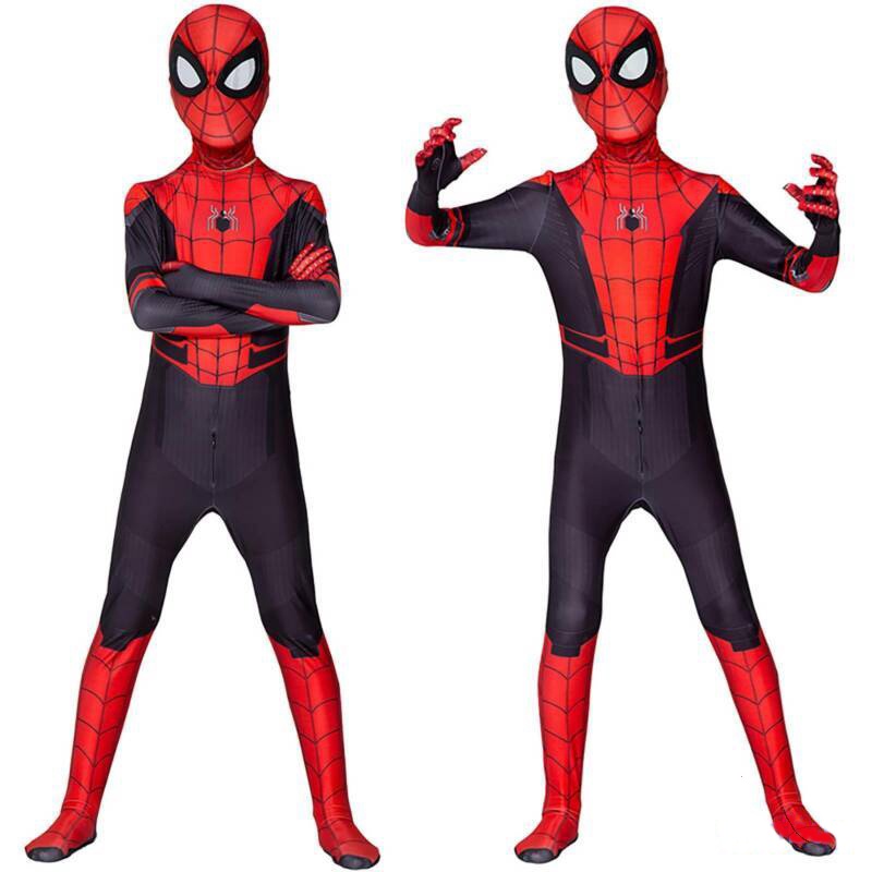 Quần áo Người Nhện Trẻ Em Mặt Nạ Trùm đầu Spider Man Cho Bé Trai