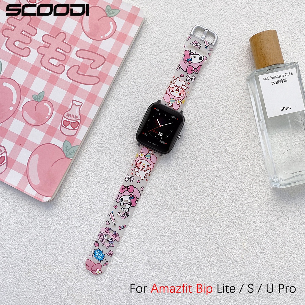 Dây Đeo Silicon Trong Suốt Cho Đồng Hồ Thông Minh Huami Amazfit bip 3 / bip u pro / bip s