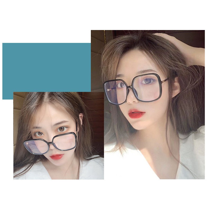 Kính Gọng Mắt Vuông Phiên Bản To Cube Trắng Đen Điểm Nhấn Thay Được Mắt Cận | BigBuy360 - bigbuy360.vn