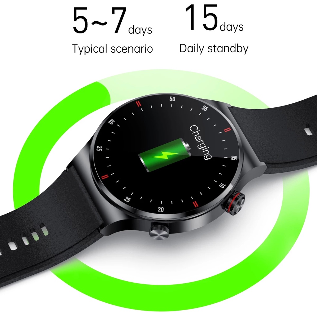 Đồng Hồ Thông Minh LIGE ECG + PPG Kết Nối Bluetooth Chống Thấm Nước Cho IOS Android