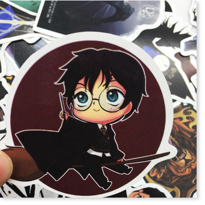 Set 50 hình dán graffiti họa tiết phim Harry Potter chống thấm nước