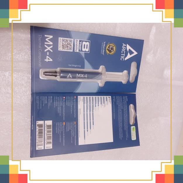 Keo Tản Nhiệt ARCTIC MX4 4g- keo tản hút nhiệt noctua cpu laptop máy tính pc tăng tuổi thọ máy