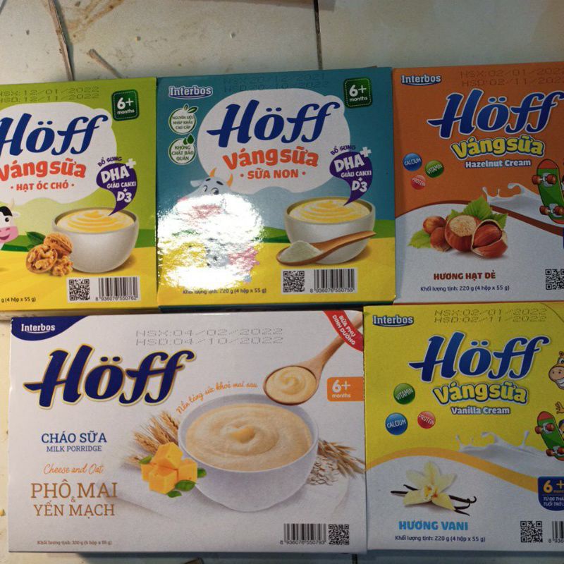 VÁNG SỮA HOFF VỊ VANI HẠT DẺ 100G, VIỆT NAM SX