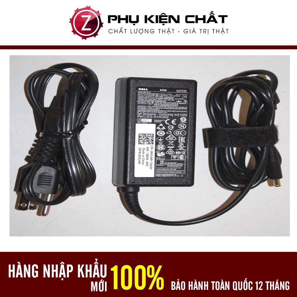 Sạc Laptop Dell Inspiron 3551 3552 3555 3558 3559 3.34A 65W Hàng Nhập Khẩu Bảo Hành 12 Tháng + Tặng Dây Nguồn 1,5M !