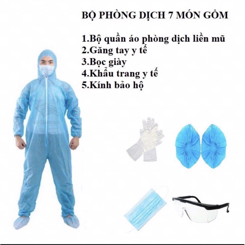 Combo 7 món đồ bảo hộ y tế