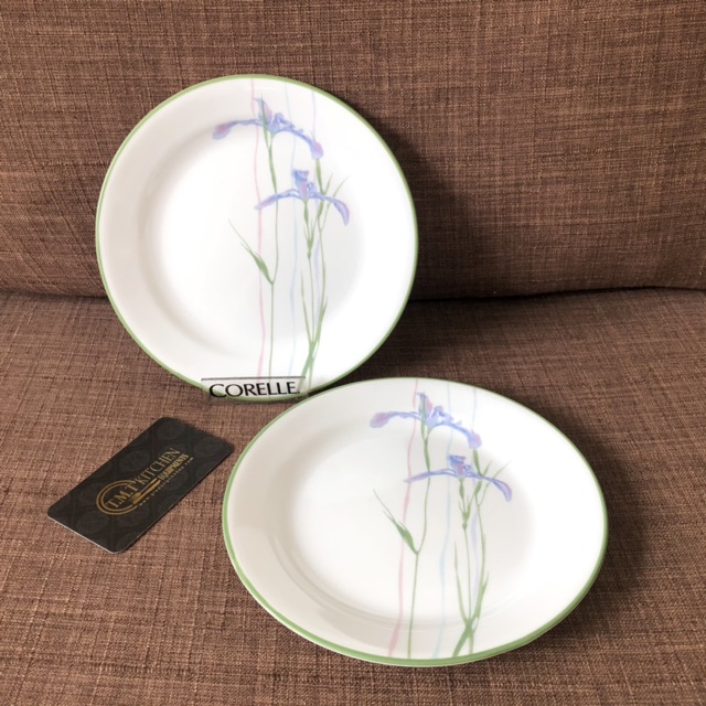 Combo 2 Dĩa thuỷ tinh Mỹ Shadow Iris Corelle 7707 -18cm