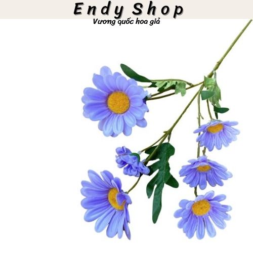 Hoa cúc họa mi giả 7 bông, Hoa giả trang trí nhà cửa, quán cà phê, decor phòng, phụ kiện chụp ảnh - Endy Shop