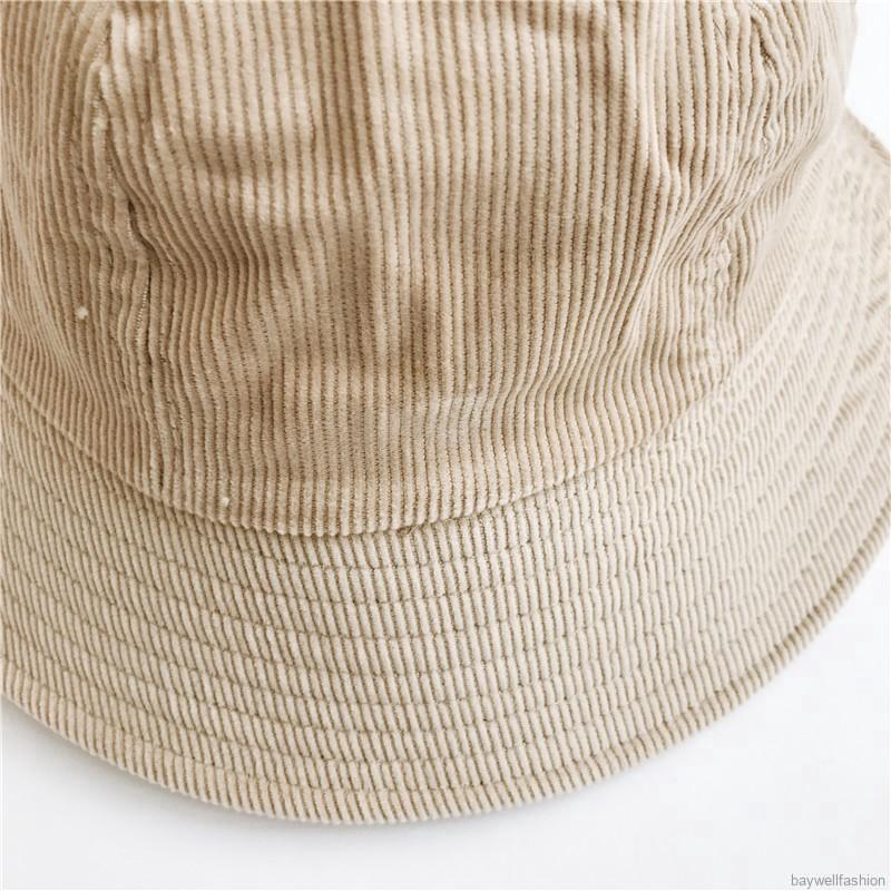 [Baywellfashion]Women Fashion Concise Casual Sunscreen All-match Solid Color Personality Bucket Hat