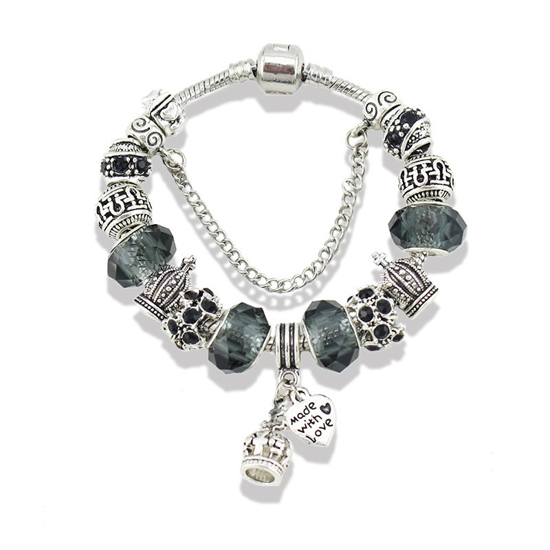Vòng Charm Thần Bóng Tối - Queen Silver