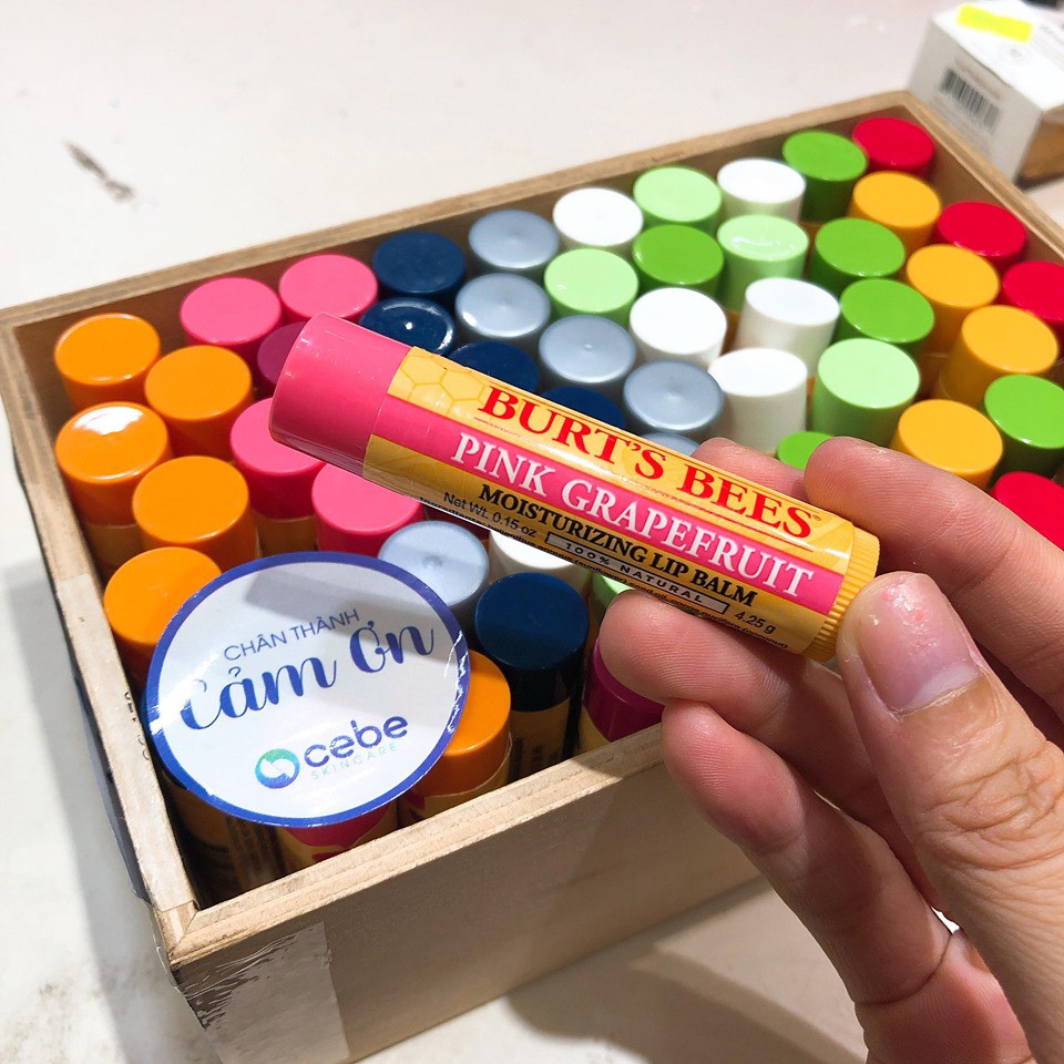 Son dưỡng không màu Burt's Bees Moisturizing Lip Balm (thỏi 4.25g)