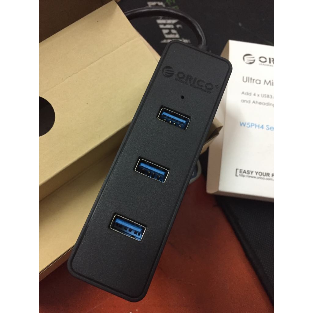 Bộ chia 4 cổng USB 3.0 W5PH4 Orico️Hub USB 3.0 Tốc độ cao Chính Hãng Orico ️Bảo hành 12 tháng 1 đổi 1 ️Tặng 1 LED U