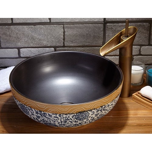 Chậu sứ mỹ thuật,chậu rửa mặt EV-CĐ04