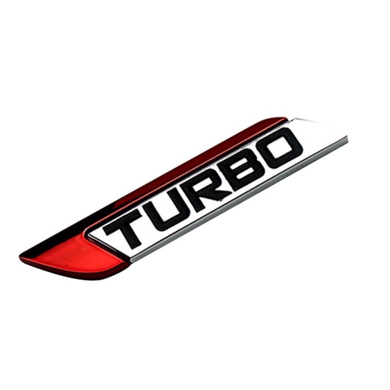 TURBO Miếng Dán Logo 3d Bằng Kim Loại Cho Xe Ô Tô