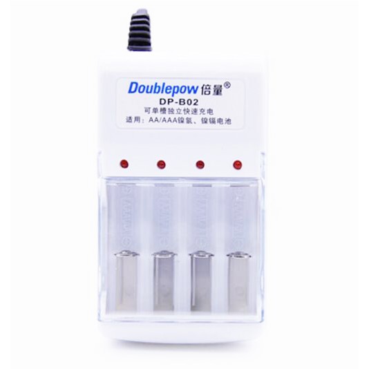 Combo sạc DP-B02 và 4 pin sạc AAA Doublepow 900mAh Cam Kết Dung Lượng Thật