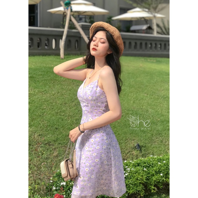 Jalie Dress - Đầm 2 dây đi biển cổ tim basic | SDX114 |