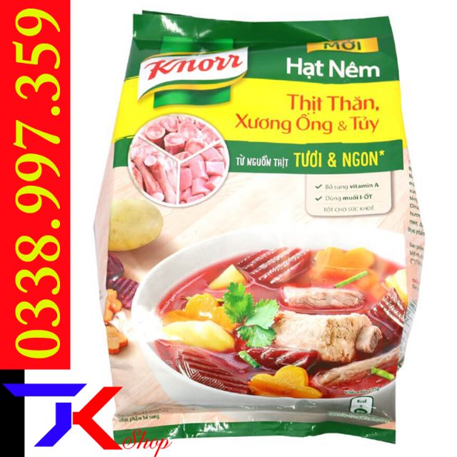Hạt nêm Knorr Thịt thăn& xương ống 1.8kg