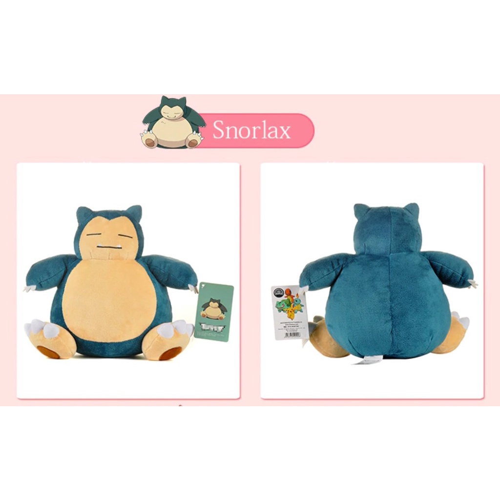 Gấu bông Pokémon Snorlax  ngủ say 25cm++ tặng 1 hình xăm dễ thương bất kỳ