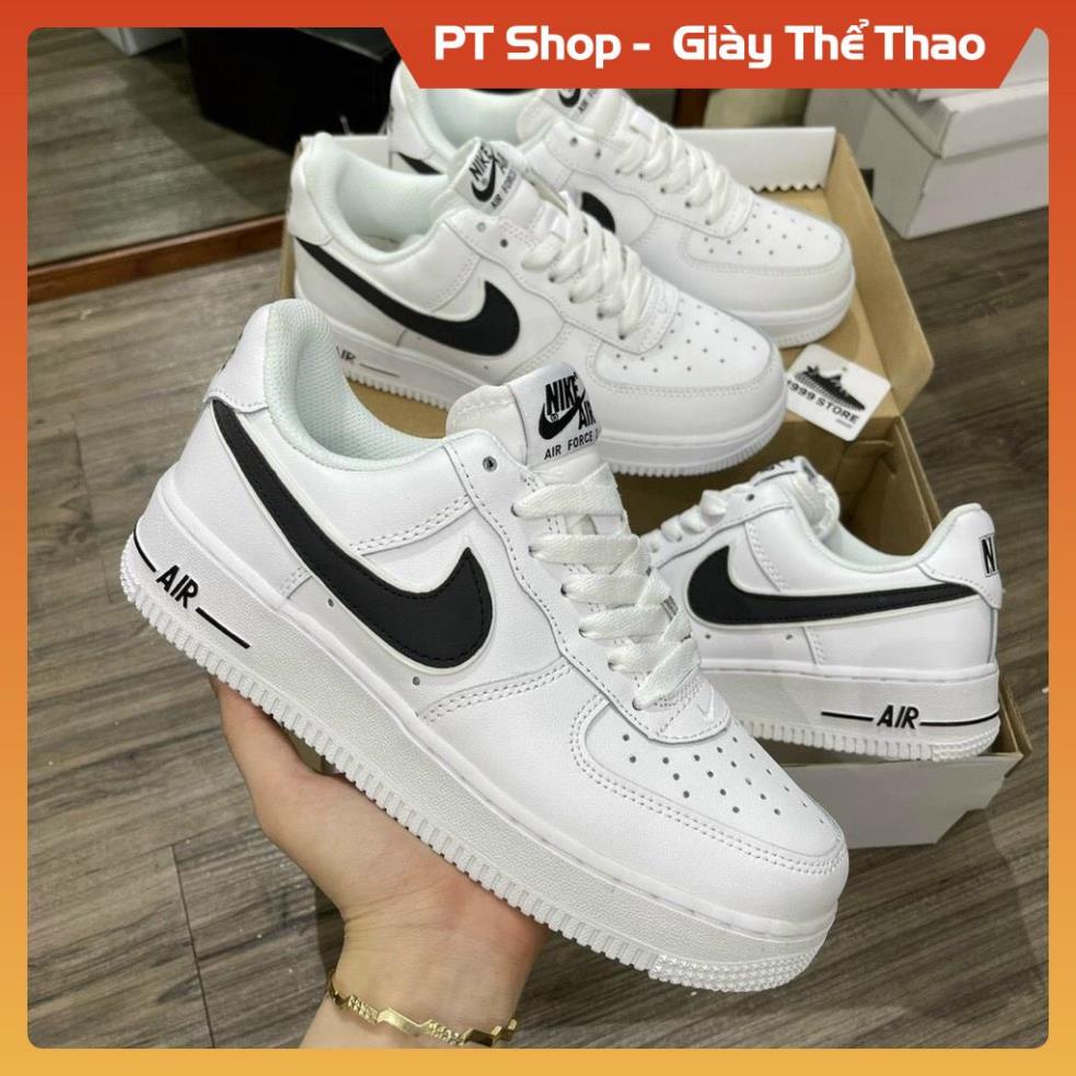[FreeShip + Hàng Siu Cấp ] giày Af1 trắng móc đen thấp cổ, Giầy Air Force Trắng vạch đen đẳng cấp giới trẻ