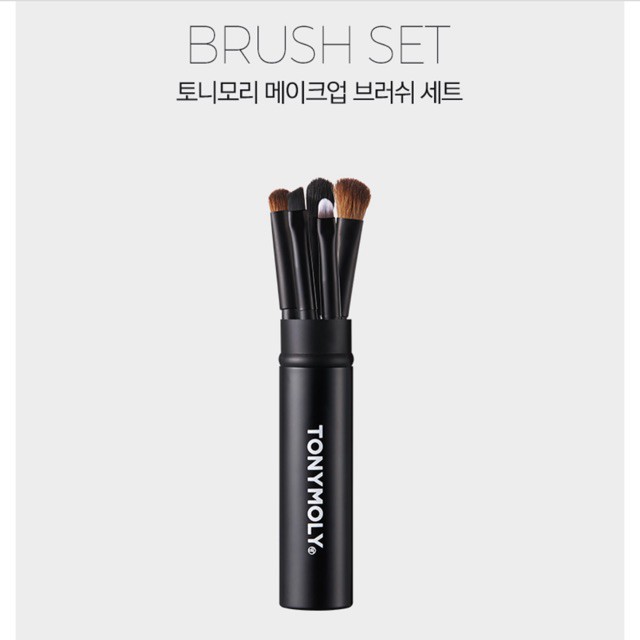 Bộ cọ mắt Tonymoly 5 cây + ống đựng.