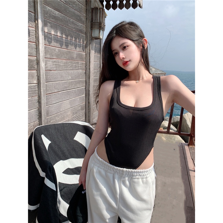 Áo Bodysuit Nữ Sexy Ba Lỗ BASMILA Hot Trend Siêu Tôn Dáng Chất Thun Gân Nhẹ Mát RBS002