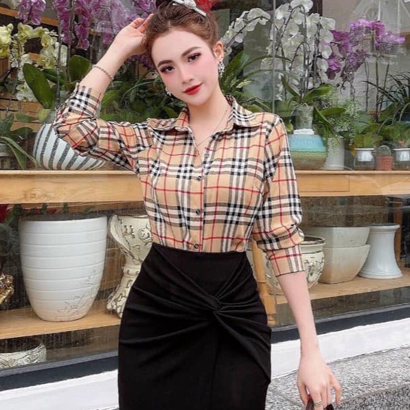 Áo sơ mi kẻ thô dài tay hàng đẹp | BigBuy360 - bigbuy360.vn