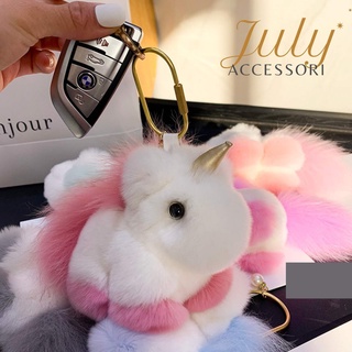 Charm túi xách ngựa bông unicorn dễ thương