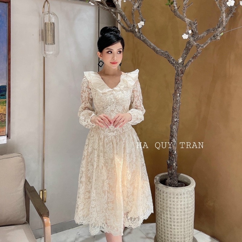 Ren thêu hoa cos 6 mau may áo,váy,áo dài siêu xinh