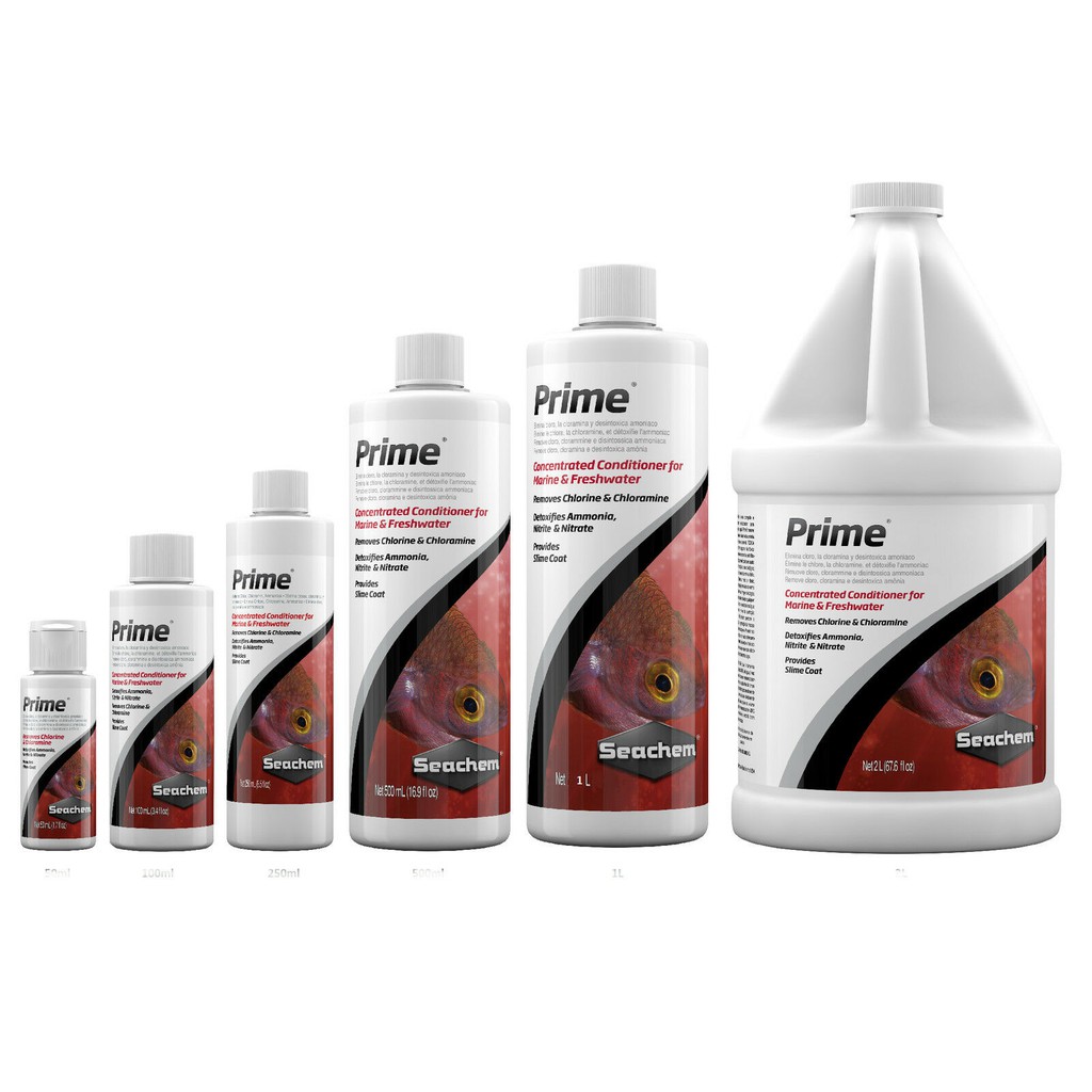 Seachem Prime - Dung Dịch Xử Lý Nước Khử Clo & Kim Loại Nặng - Khử Độc Dành Cho Hồ Cá Thuỷ Sinh