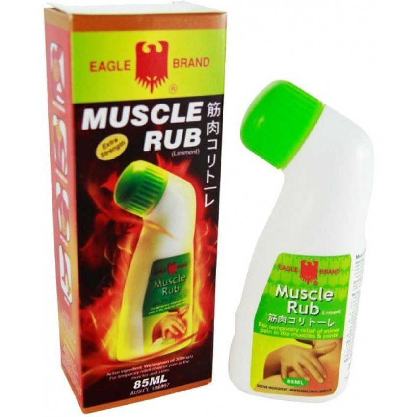 Dầu xoa bóp Eagle Brand Muscle Rub 85ml (Chai lăn) (Singapore)