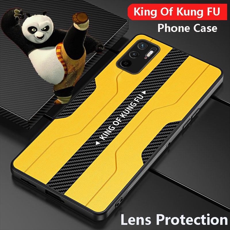 Ốp Điện Thoại Da Viền Tpu Dẻo Màu Vàng Sang Trọng Cho Xiaomi Redmi Note 10 10s 9s 9 Pro 4g 5g Note10S Note9Pro Pocox3 Pro