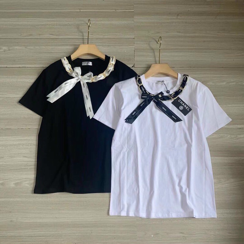 Áo CHanel cổ nơ hót hít