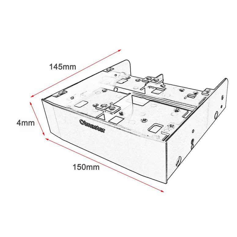 ☪OImaster MR-8802 Hard Drive Conversion Rack Standard 5.25 Inch Device | BigBuy360 - bigbuy360.vn