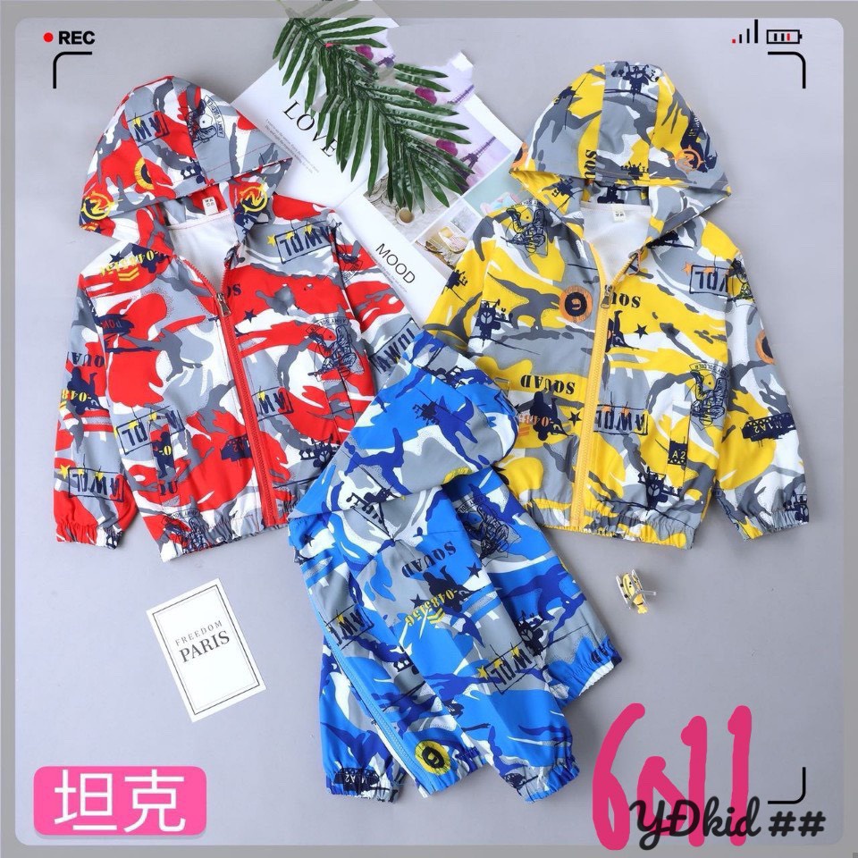 Áo gió loang in tràn CHỮ lót lưới Quảng Châu cao cấp (8-18kg) (mã 6011)