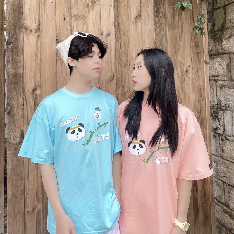 Áo thun Sweetie Panda Tee - Hồng - Unisex