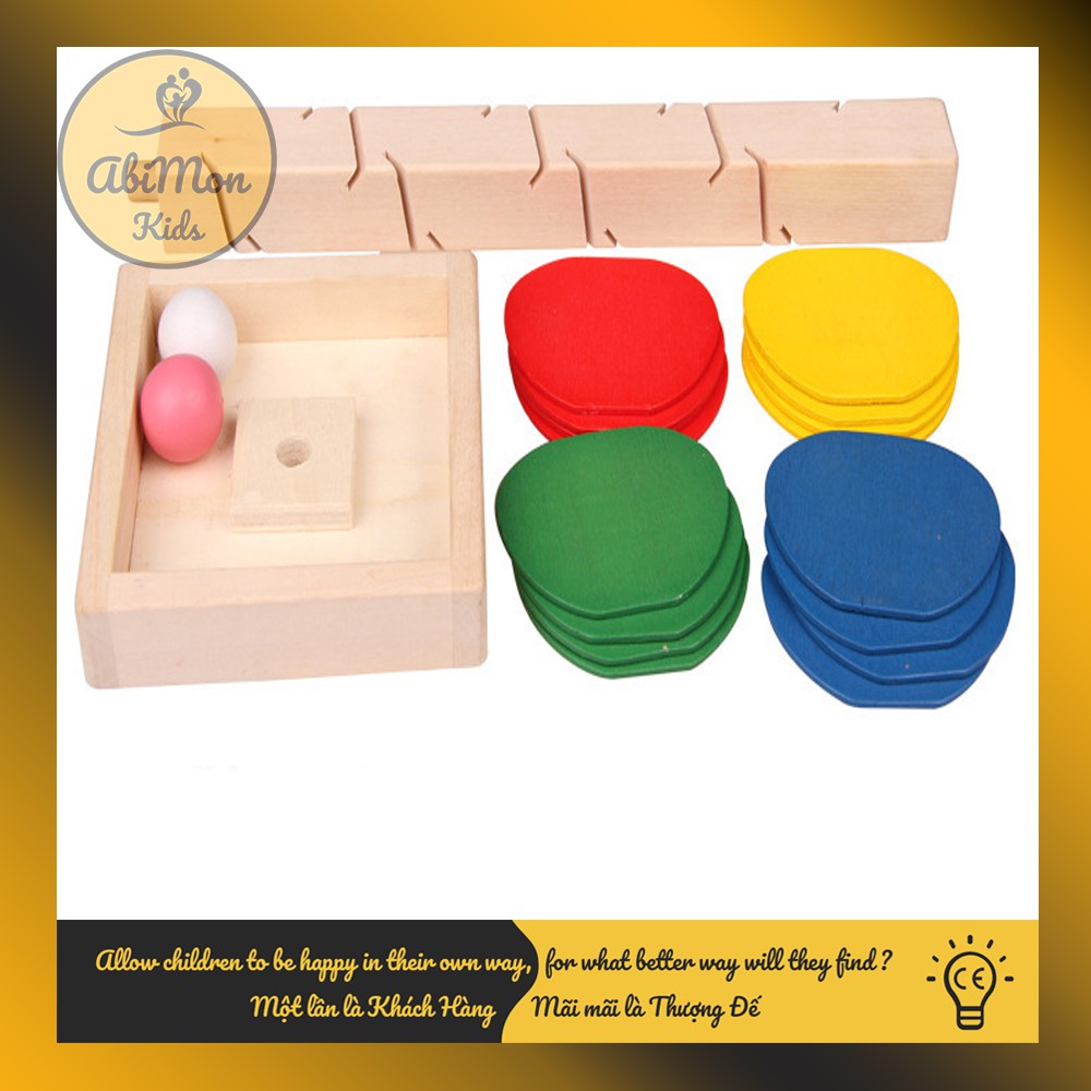 Thả Bóng Hình Tháp Bằng Gỗ Cho Bé ☘️ Montessori cao cấp ✨ (Đồ chơi Gỗ - Đồ chơi Giáo Dục - An toàn - Thông minh)