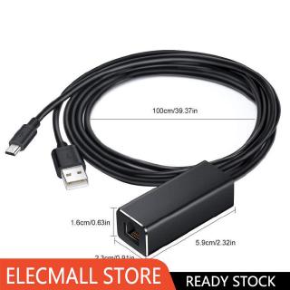 Fire TV Stick Micro USB to RJ45 Ethernet Adapter with USB Power Supply Cable