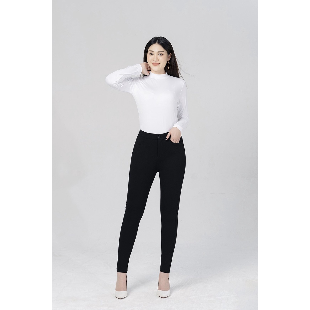 Áo giữ nhiệt nữ cổ cao 3 phân Luperi chất liệu thun dày dặn co giãn tốt giữ ấm cơ thể kiểu dáng cơ bản tôn dáng LP95