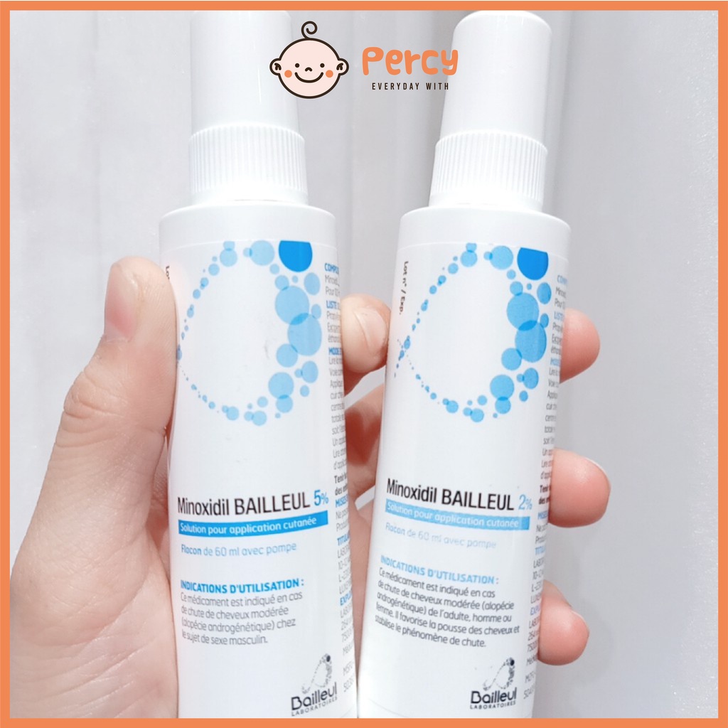 Xịt Minoxidil Bailleul 5% Kích Thích Mọc Tóc, Ngăn Ngừa Rụng Tóc