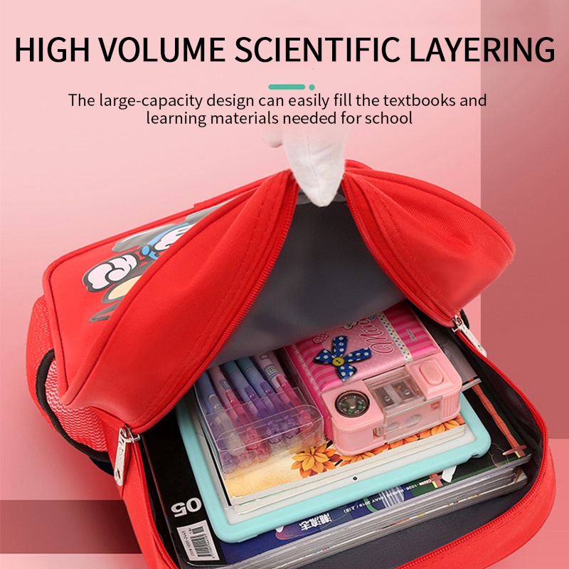 Ba Lô Đi Học Chống Thấm Nước In Họa Tiết Hoạt Hình Dễ Thương Cho Bé Mẫu Giáo