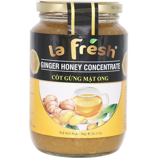 Nước Cốt Gừng Mật Ong LaFresh Đà Lạt - Chai 1kg